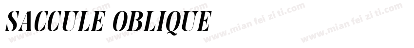Saccule Oblique字体转换